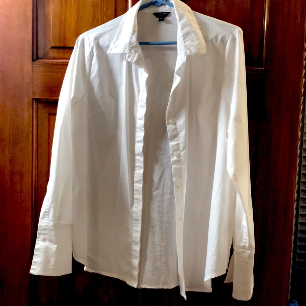 Italian White Button-down Shirt
